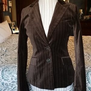 H&M Brown Velvet Blazer- Size 6